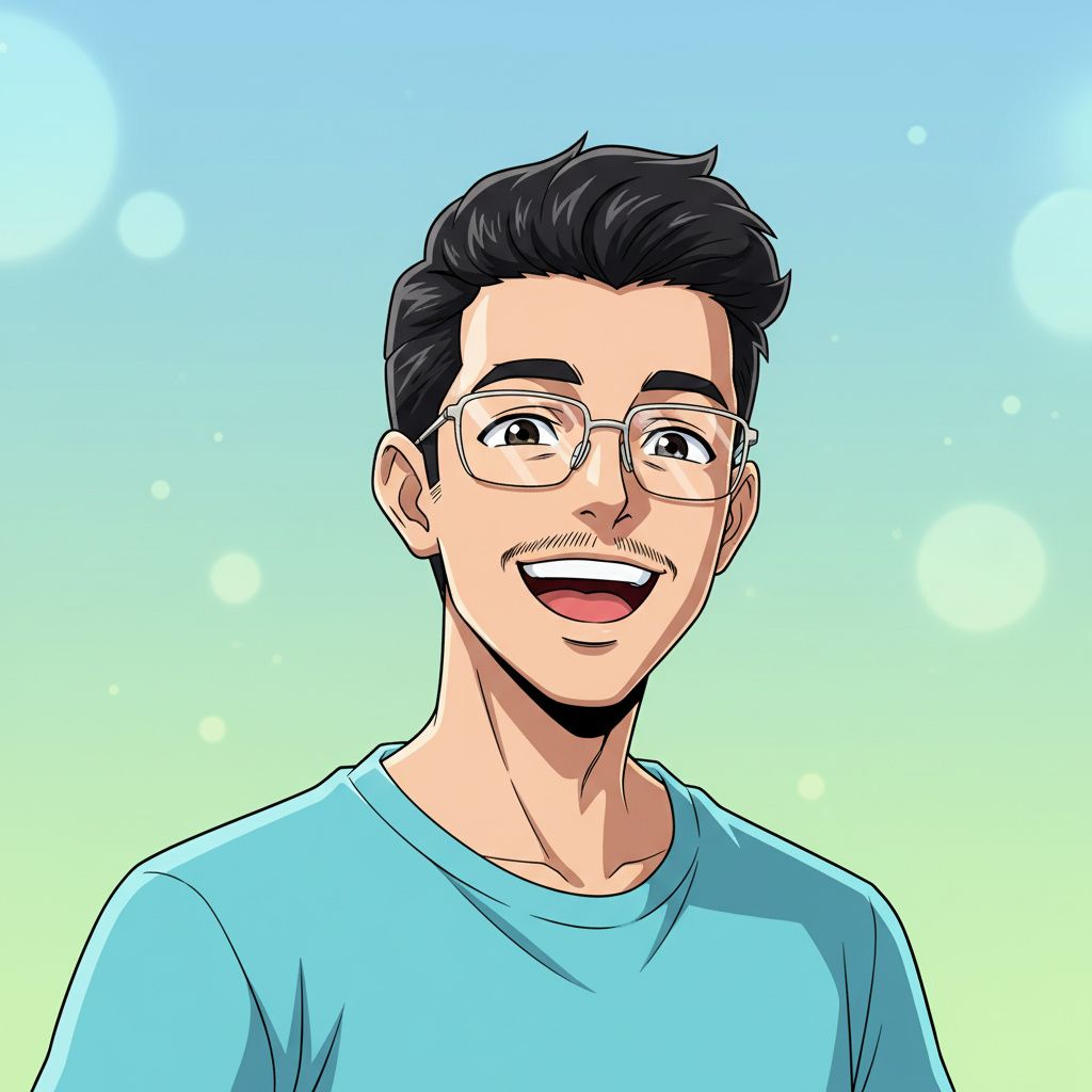 Anime AI headshot example