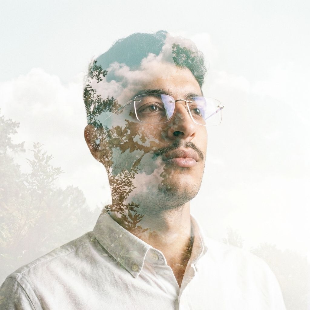Double Exposure AI headshot example