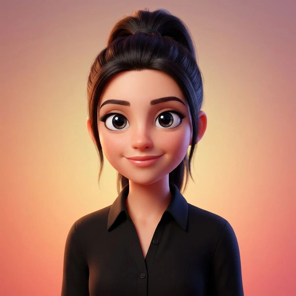 3D Cartoon — Studio Girl subject