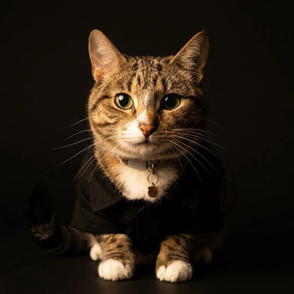 Beam Light — Studio Cat subject