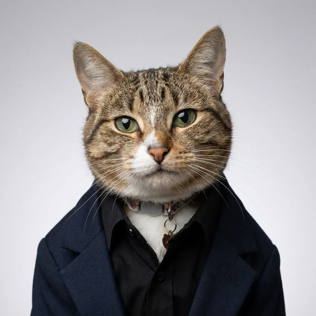 LinkedIn Ready — Studio Cat subject