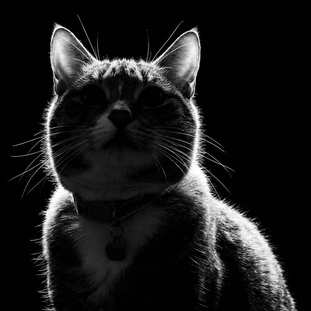 Silhouette — Studio Cat subject