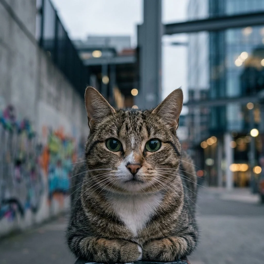 Urban Portrait — Studio Cat subject