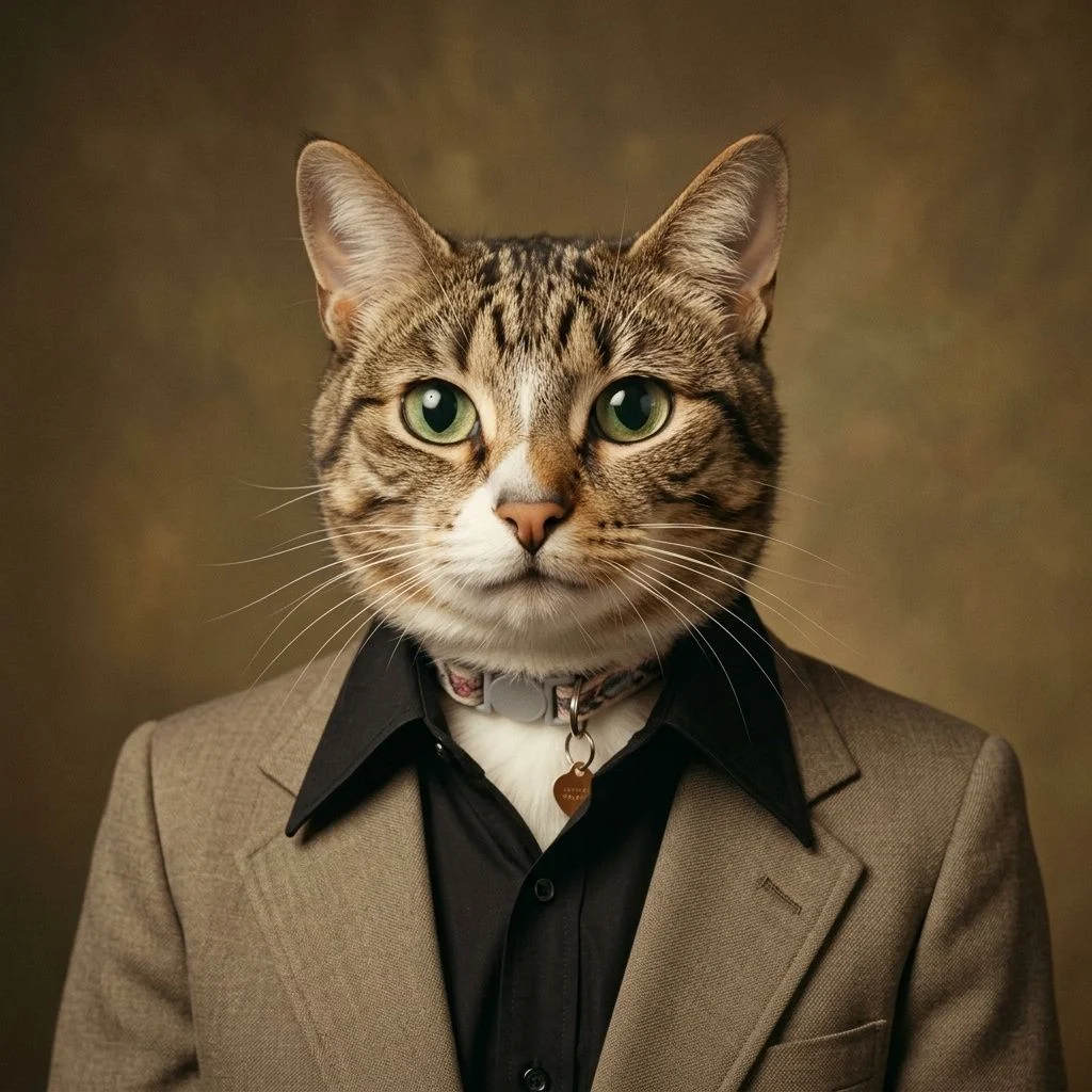Vintage Corporate — Studio Cat subject