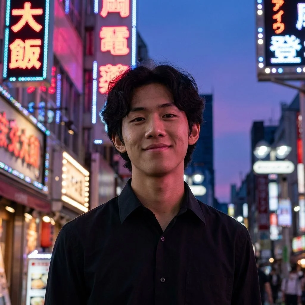 Tokyo Neon — generated headshot